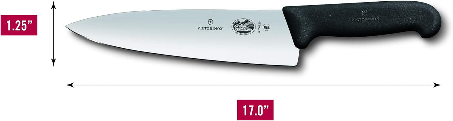 Victorinox Swiss Army Fibrox Chef's Knife Black 8 in