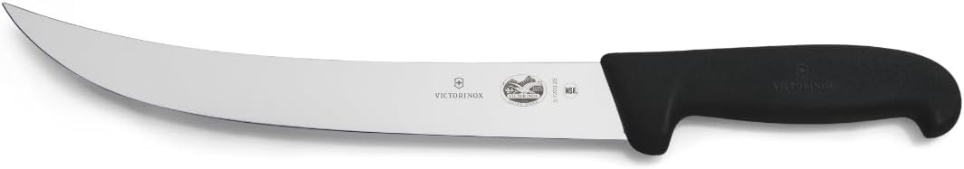 Victorinox Fibrox 10-Inch Curved Breaking Knife, Black Fibrox Handle