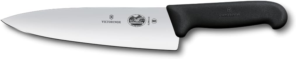 Victorinox Swiss Army Fibrox Chef's Knife Black 8 in