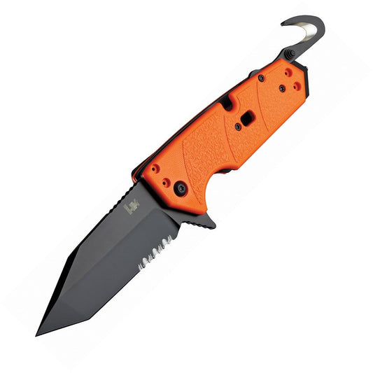 Heckler & Koch Karma First Response Serrated Folding Orange Tanto Knife 54204