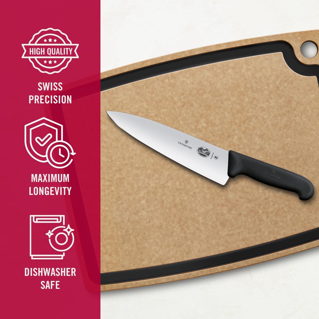 Victorinox Swiss Army Fibrox Chef's Knife Black 8 in