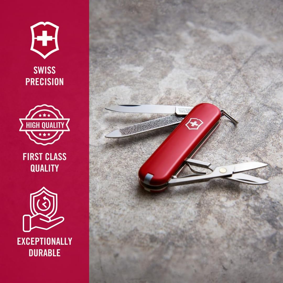 Victorinox Swiss Army Classic SD Pocket Knife, Red