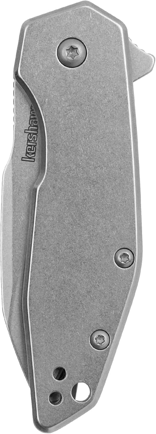 Kershaw Blur S30V Pocket Knife, 3.4 Inch CPM S30V Stainless Steel Recurve Plain Edge Blade, EDC with Assisted Opening, USA Made, Reversible Pocketclip, Everyday Carry Pocket Knife for Men and Women