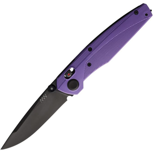 Acta Non Verba Knives A100 Alock Purple GRN Folding Elmax Pocket Knife 100001P