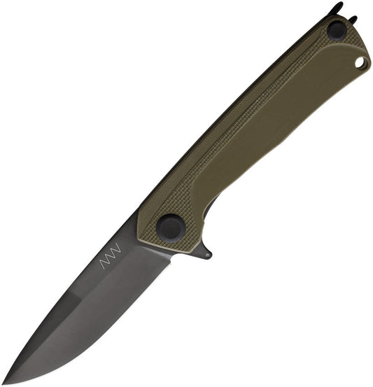 Acta Non Verba Pocket Knife Z100 Linerlock Olive Folding Sleipner Blade Z100024