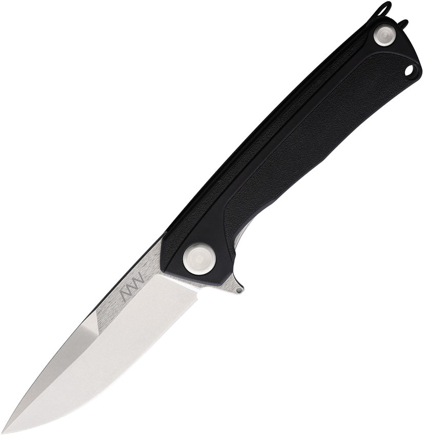 Acta Non Verba Knives Z100 Linerlock Black GRN Folding Sleipner Knife 100047