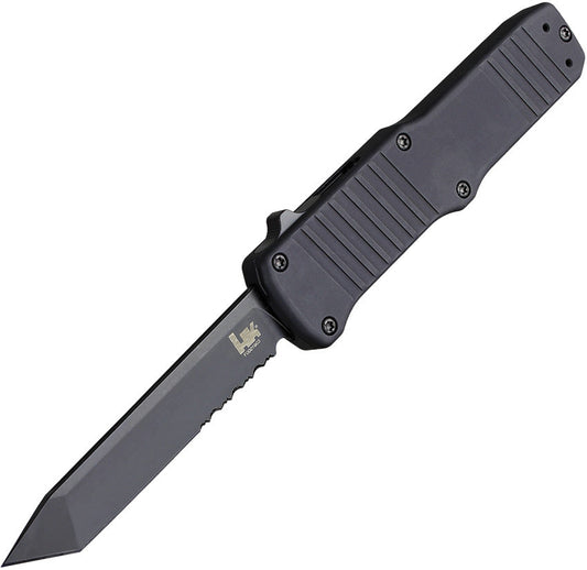 Heckler & Koch Automatic Hk Hadron OTF Knife Black Aluminum 154CM Serrated Blade 54000