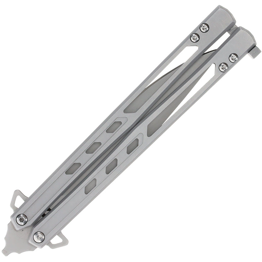 Schrade Alkemyst Balisong Gray Stainless D2 Steel Butterfly Knife 1182276