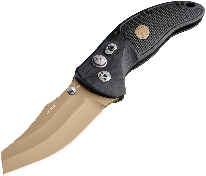 Sig Emperor Scorpion Button Lock Folding Knife Black G-10 Handle 36460